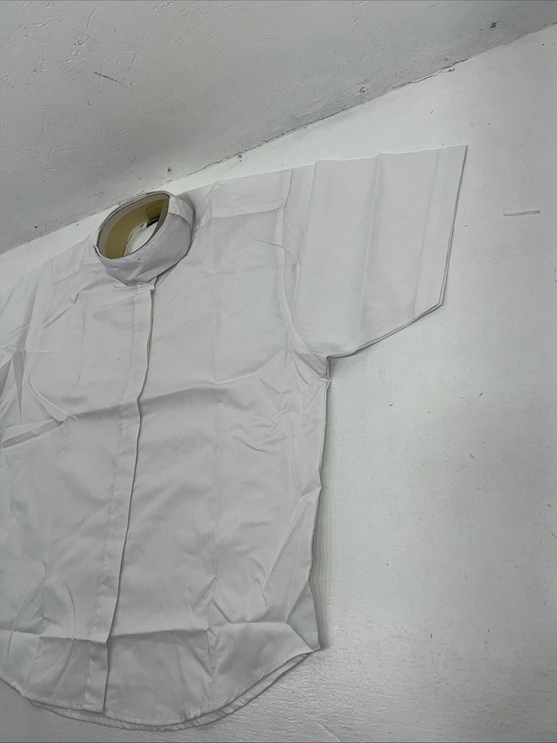 New Women’s White ABETTA Short Sleeve Riding Shirt. 941138 38 D-40