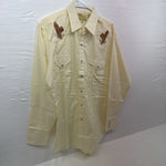 New Men’s ELY wildlife collection Yellow long sleeve pearl Medium B-75