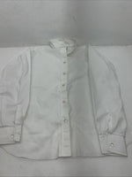 New Women’s White Townana Country Long Sleeve English Riding Shirt. 38 G-48