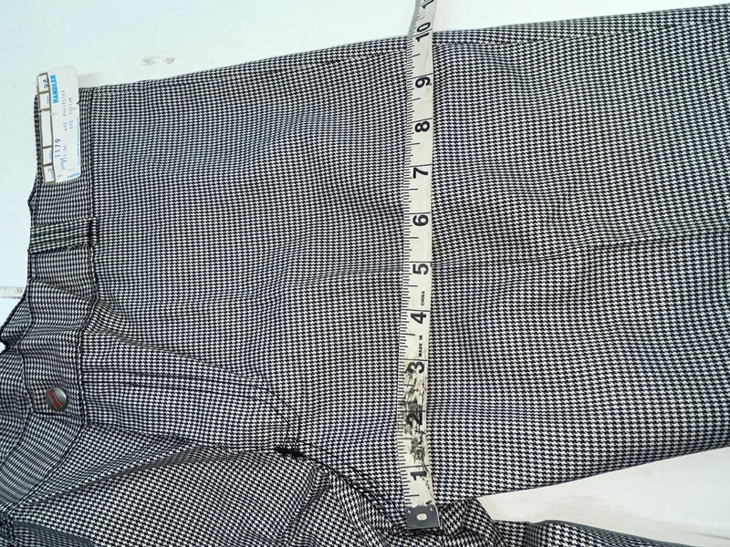 New Vintage Black And White Checkered Handler Polyester Pants #1179 SS-96