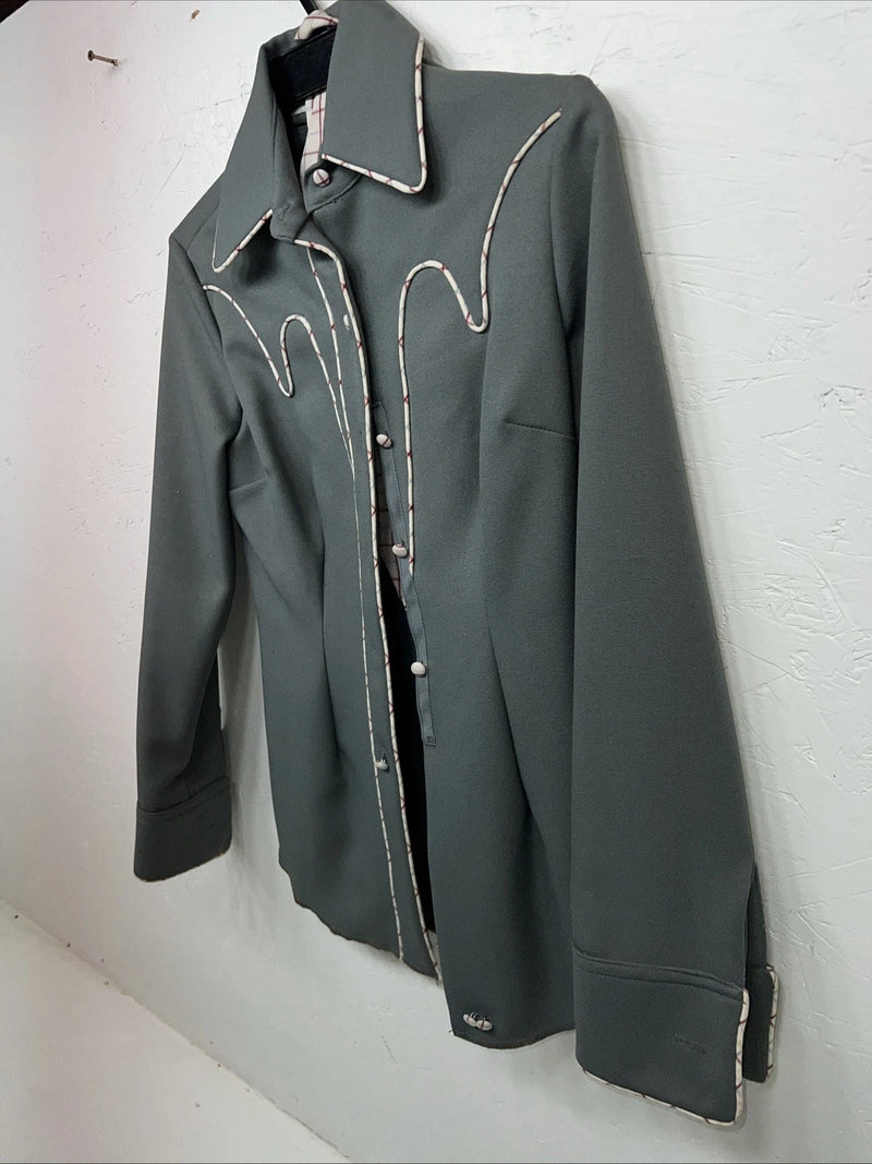 New Women’s Dickson-Jenkins Blue Dress Jacket With Tie 10/32 RR-6