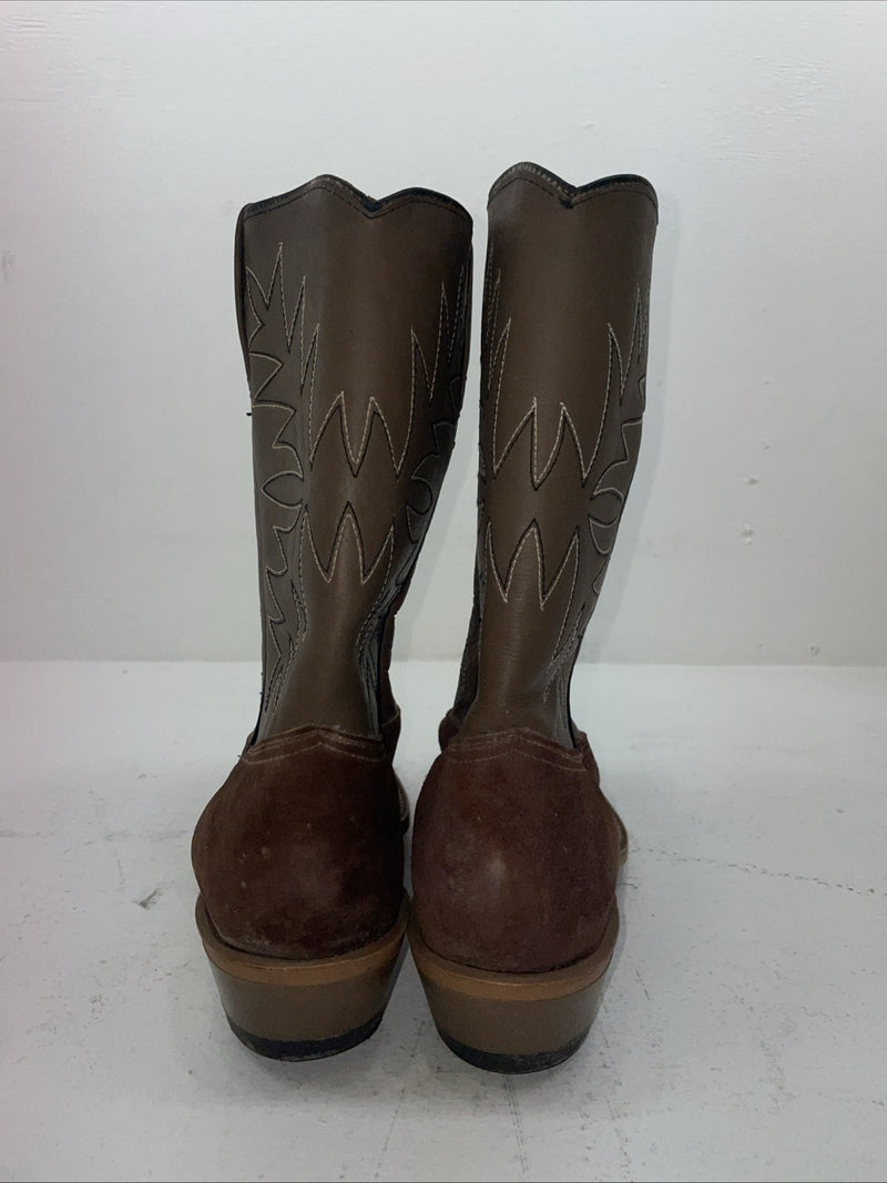 New Men’s Brown Acme Cowboy Boots. 7522 10 D. 6-44