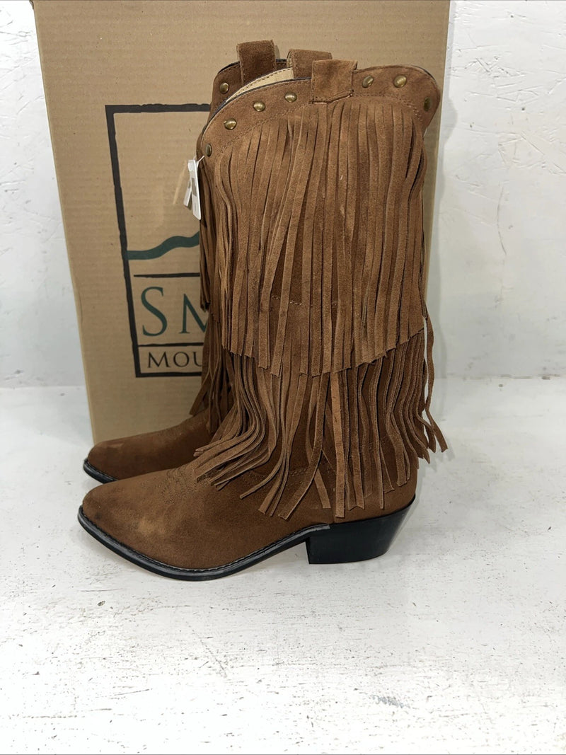 New Women’s Brown Fringe Smoky Mountain Cowboy Boots. 6566 M 6. 20-133