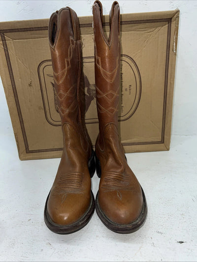 New Women’s Brown J. Chisholm Cowboy Boots. L 4071 7.5 7 1/2 A. 17-95