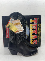 New Women’s Black Texas Brand Cowboy Boots. 4970 7 M. 18-98