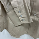 New Women’s Champion Western Brown Design Long Sleeve Pearl Snap 15.5 MM-39