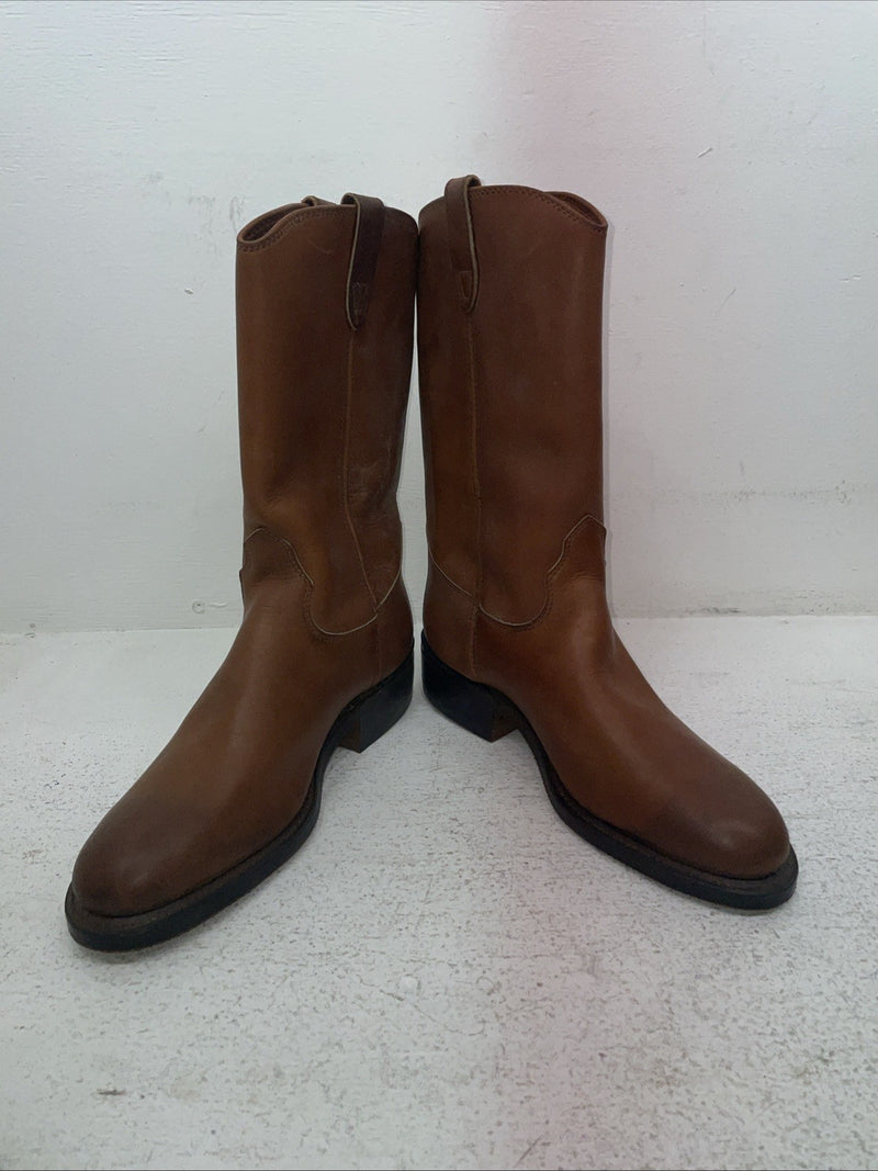 New Men’s Brown Double H Cowboy Boots. 81665 7.5 7 1/2 E E. 1-66