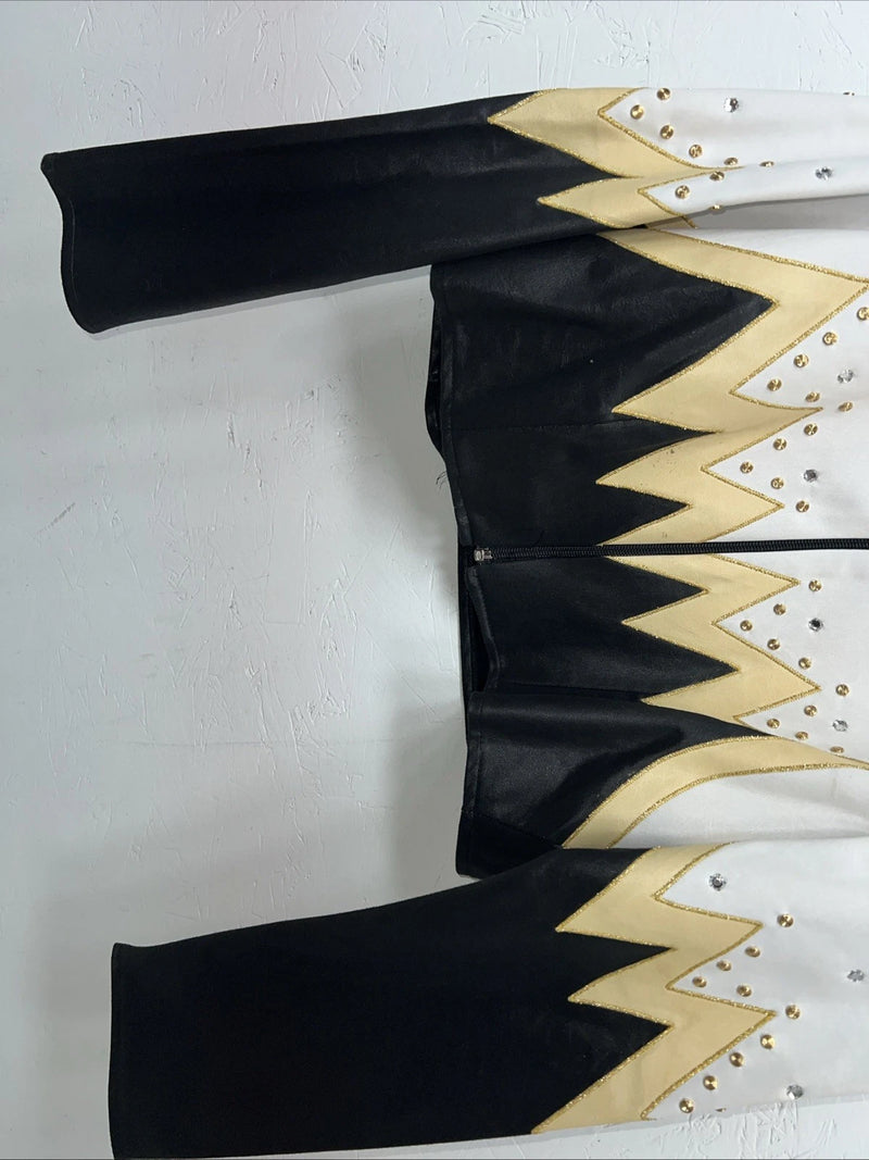 New Women’s 1849 Authentic Ranchwear White Yellow Short Show Jacket M WW-14