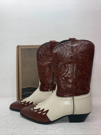 New Youth Brown Laredo Cowboy Boots. 01643 4.5 4 1/2 M. 22-90