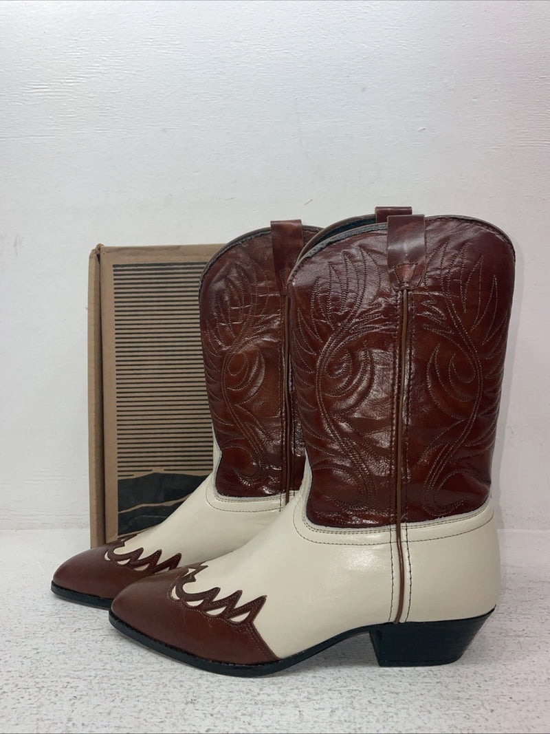 New Youth Brown Laredo Cowboy Boots. 01643 4.5 4 1/2 M. 22-90