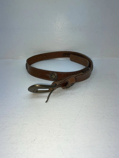 New Brown Genuine Leather Acme Pendant 28” Belt #4642/28 Z-48