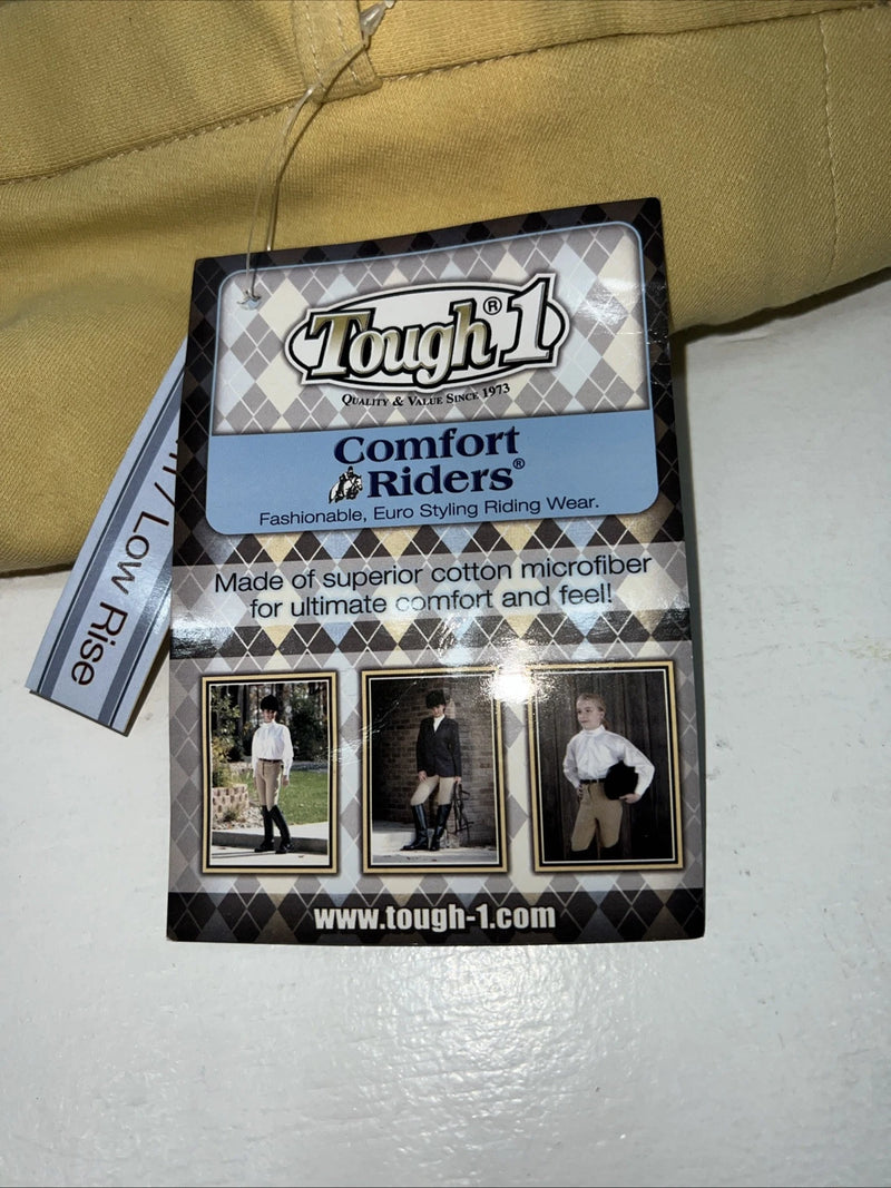 New Women’s Yellow Tough 1 Comfort Riders English Riding Breeches. 36 L D-91