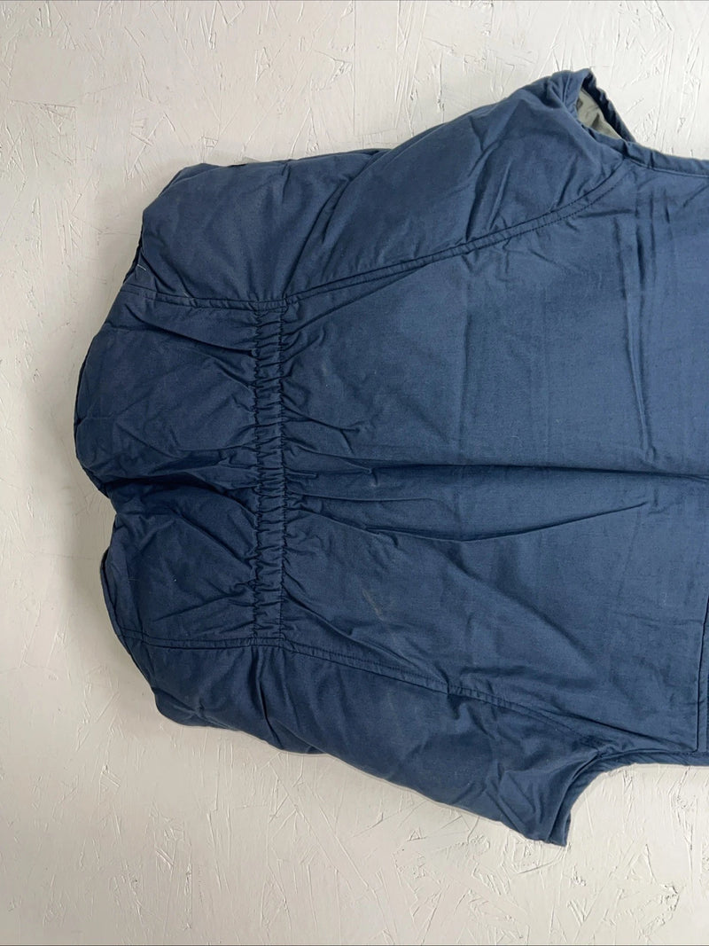 New Women’s Navy Cambrai Puffer Vest XL L-607