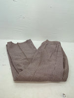 New Vintage Red And White Checkered Lee Polyester Pants #2600362 SS-74