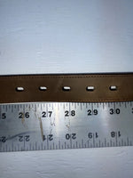 New Brown Genuine Leather 3D Pendent And Weaved 28” Belt #3502 JJ-57
