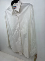New Women’s Cricket Creek White Long Sleeve Button Up Size Large TT-84