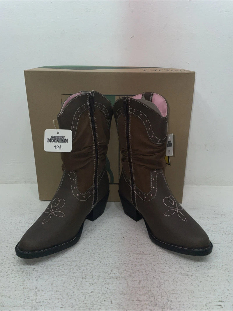 New Kids Brown Smoky Mountain Cowboy Boots. 1122 C 12.5 12 1/2. 23-11