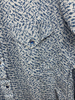 New Men’s Miller Blue Deigned Long Sleeve Pearl Snap 15.5 Medium II-103
