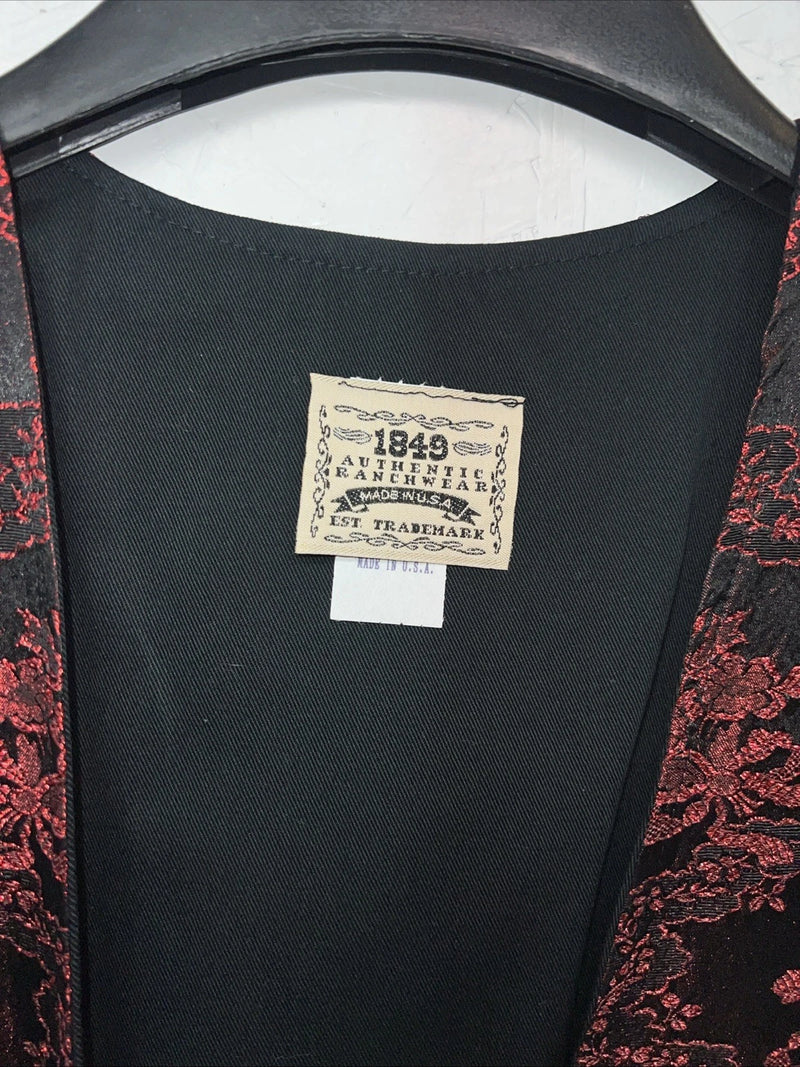 New Women’s Red 1849 Authentic Ranchwear Western Show Vest 3X WW-44