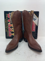 New Men’s Brown Texas Brand Cowboy Boots. 7864 11 D. 8-98