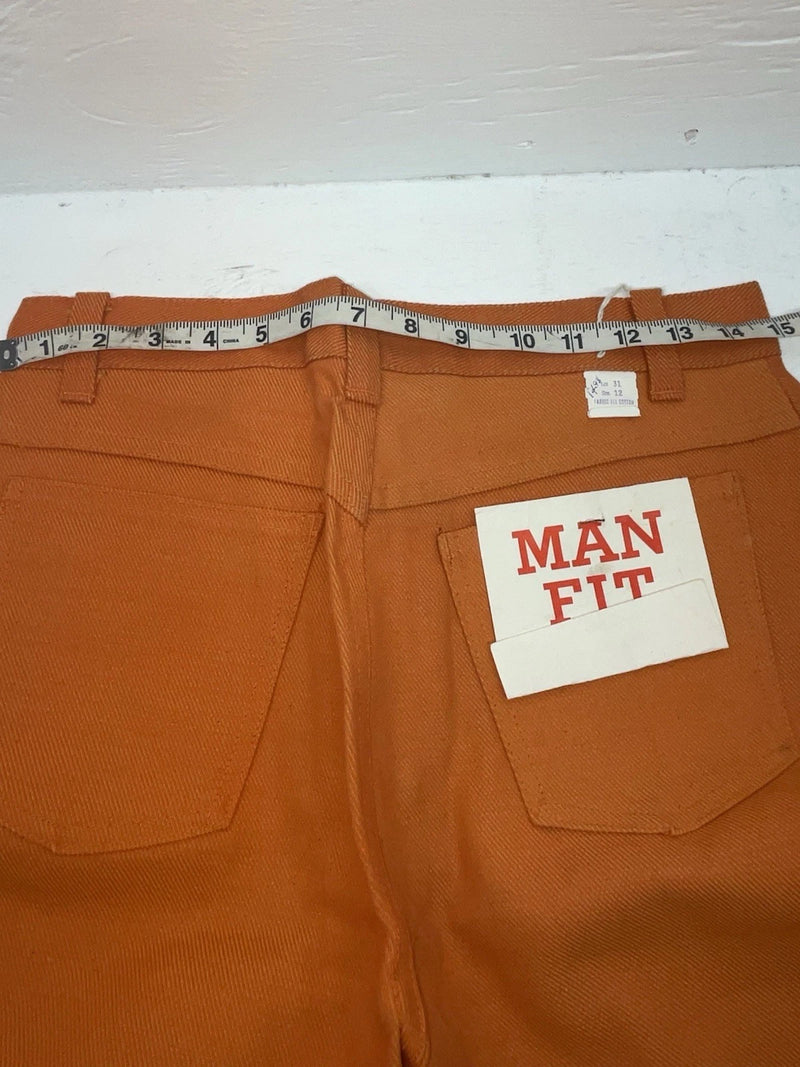 New Vintage Orange Western Girl Denim Pants #31 VV-21