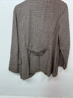 New Womens Red Plaid Bronson Work Blazer 13/14 #4400 UU-12