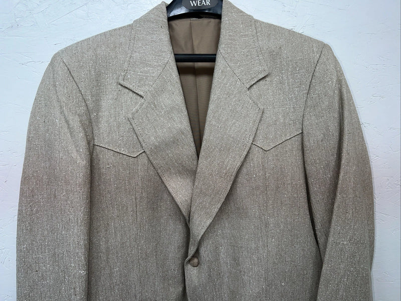 New Men’s Pioneer Wear Tan Suit Jacket 42 #12015 Y-600