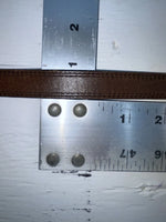 New Brown Genuine Leather Nocona Silver Pendent 30” Belt #3216215 NN-31