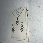 New Women’s Fashion Pendant Chain Silver Jewelry Set. 58 A-130