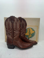New Men’s Brown Texas Brand Cowboy Boots. 7953 9.5 9 1/2 D. 5-42