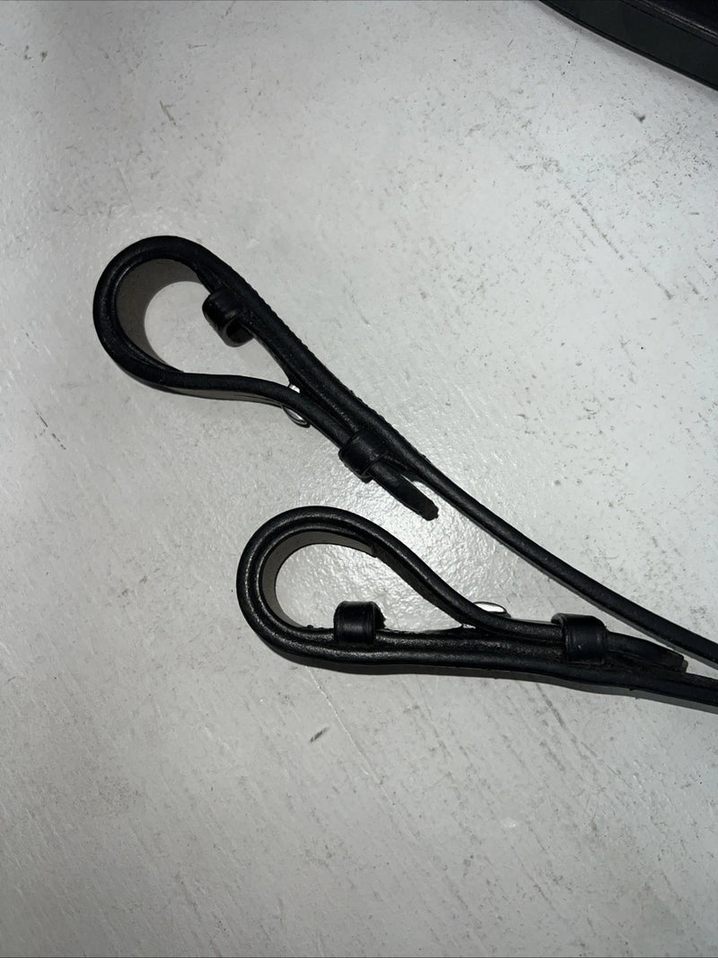New Camelot Black Event English Full Headstall With Grip Reins #140800 BB-7