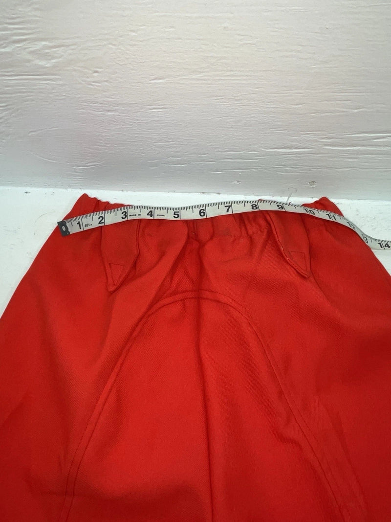 New Vintage Red Polyester Pants ZZ-54
