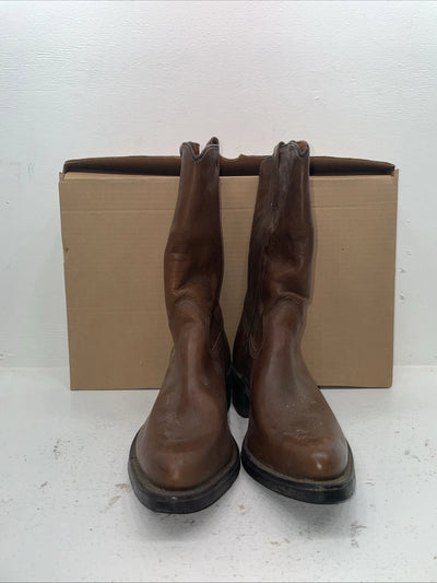 New Men’s Brown Texas Brand Cowboy Boots. N 7244 11 D. 8-69