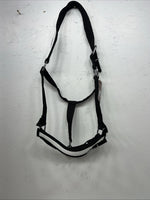New Tough 1 Black White Draft Deluxe Nylon Halter #50-9575 W-37