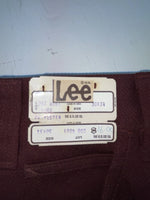 New Vintage Red Lee Polyester Pants #2004061 OO-87
