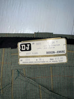 New Vintage Green Dickson Jenkins Polyester Pants #2211 XX-96