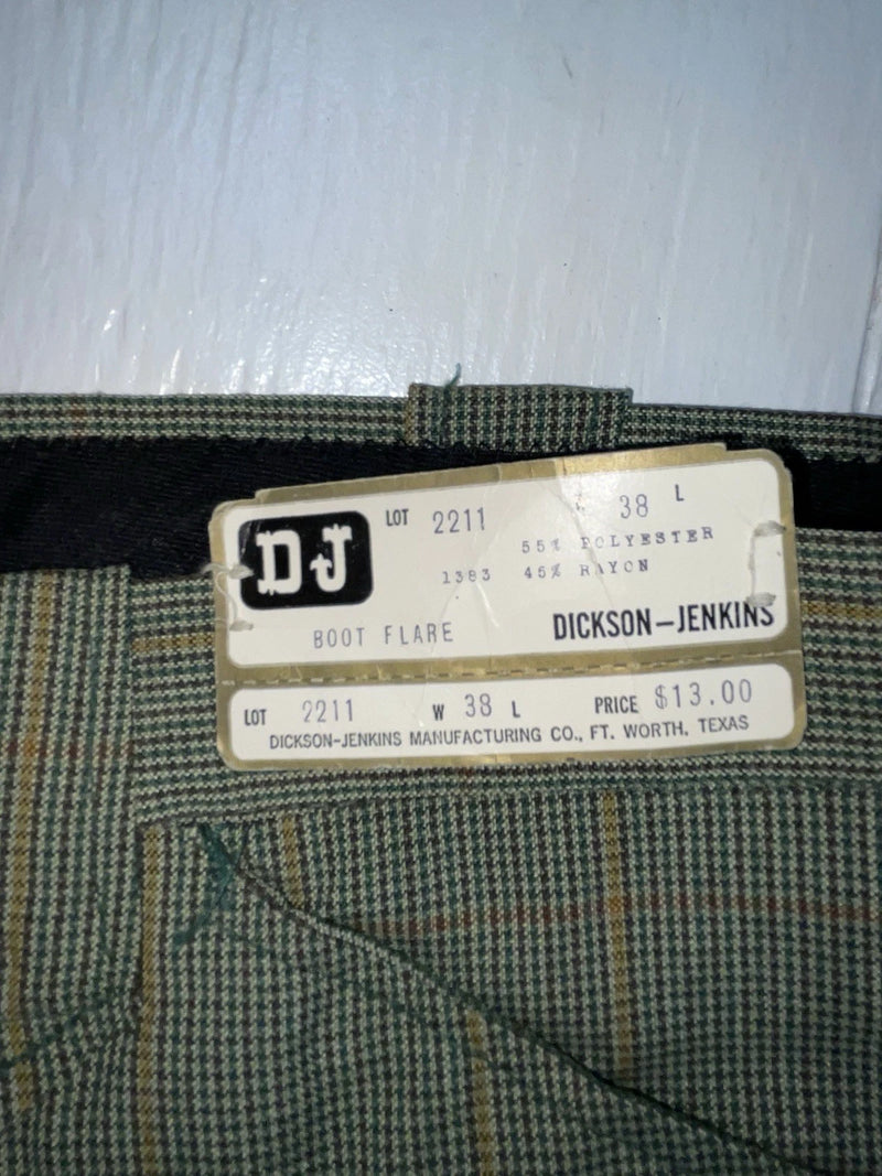 New Vintage Green Dickson Jenkins Polyester Pants #2211 XX-96