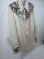 New Women’s Ten Tex Floral Long Sleeve Pearl Snap 14.5 Medium LL-13