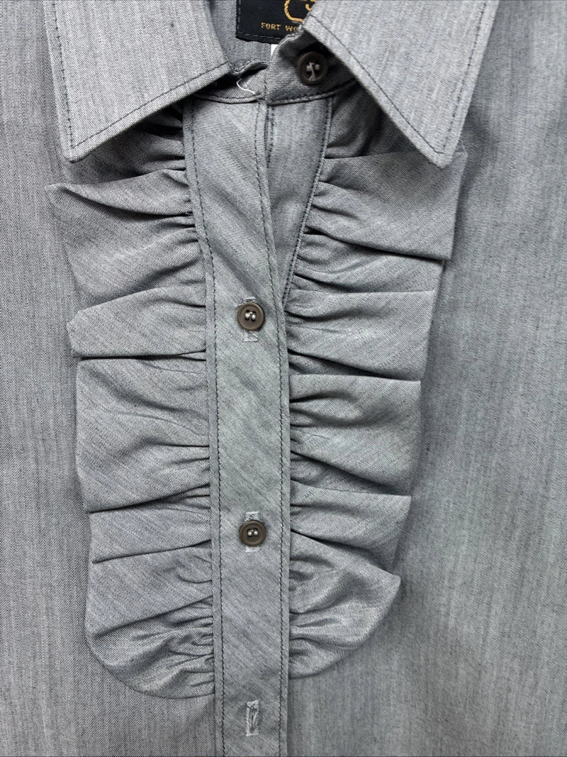 New Women’s Dickson Jenkins Gray Long Sleeve Button Up Size 16 XL II-53