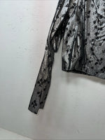 New Women’s 1849 Authentic Ranchwear Silver Western Show Shirt L UU-51