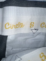 New Vintage Gray Circle S Polyester Pants #CP4768 OO-4