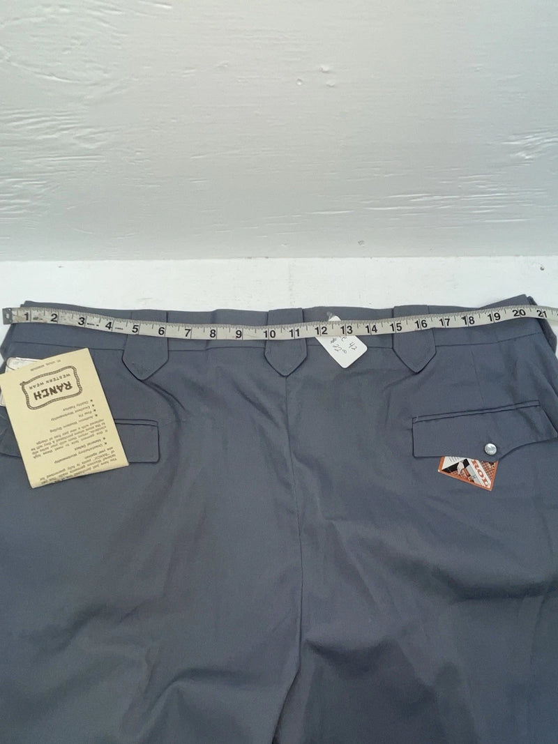 New Vintage Blue Ranch Western Wear Polyester Pants #P1023 OO-7