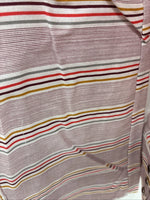New Men’s Tem Tex Pink Multicolor Stripe Long Sleeve Pearl Snap 15.5 Medium O-26
