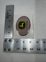 New Women’s John Deere Oval Pink Belt Buckle. JDM610 A-118