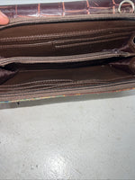 New Congress Leather Fabric Tooled Wallet #100555 P-501