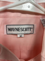 New Men’s Wayne Scott Pink Under Tux Shirt Long Sleeve Button Up Medium R-51