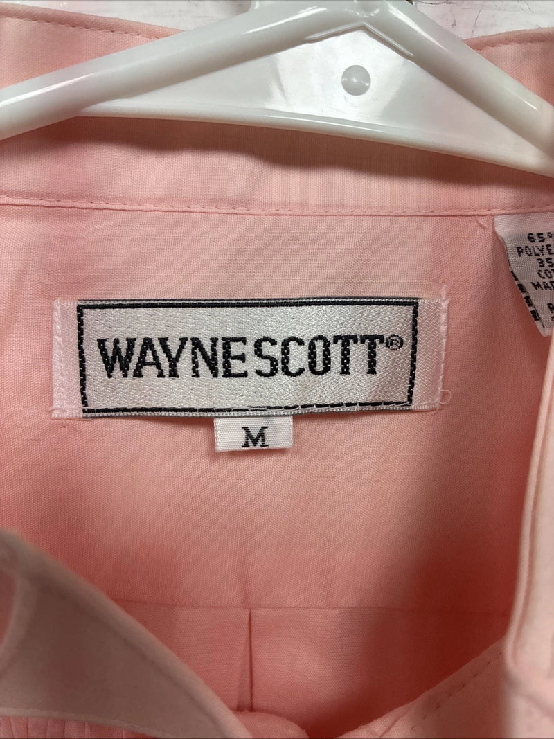 New Men’s Wayne Scott Pink Under Tux Shirt Long Sleeve Button Up Medium R-51