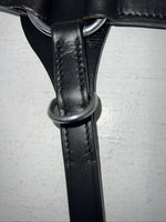 New Tough 1 Black Genuine Leather Double Stitched Breastcollar #41-3450 Y-24