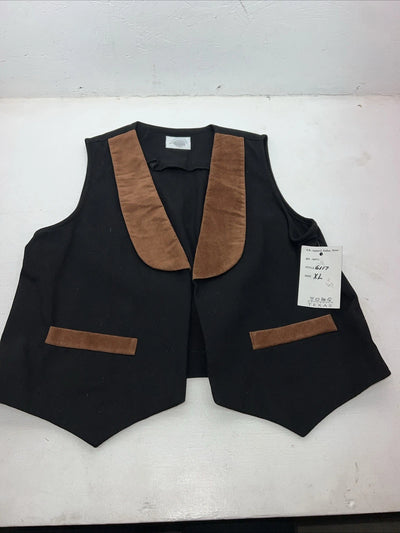 New Women’s Mooneather Black Vest XL #6117 WW-70