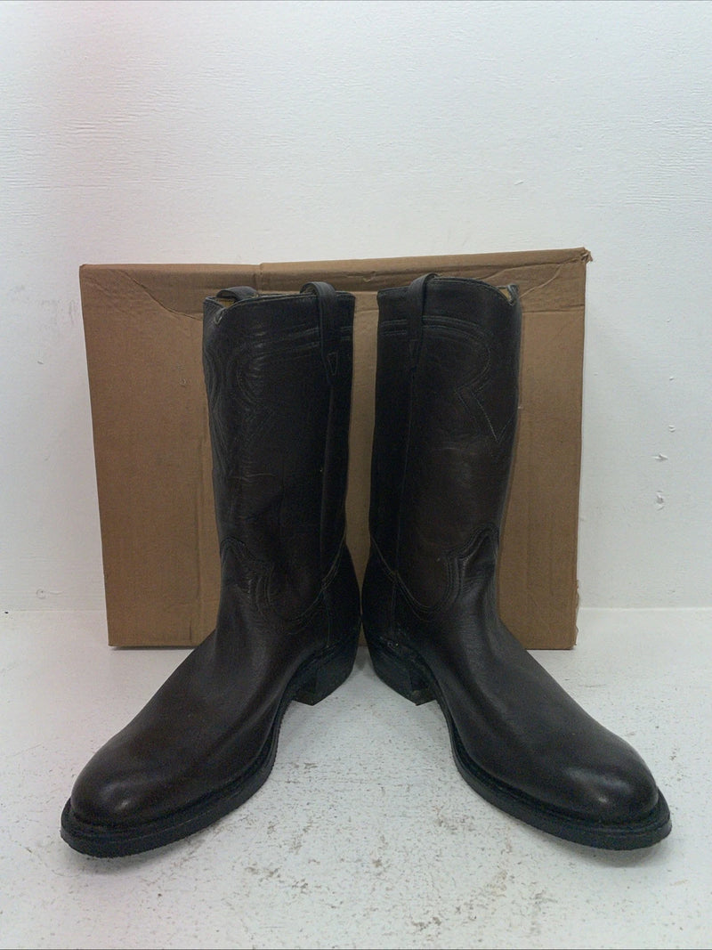 New Men’s Black Neolite Cowboy Boots. 3855 10.5 10 1/3 D. 7-75